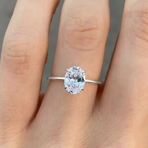 🎉HP🥳NIB .925 Sterling Silver & 1 CT Zircon Ring Size 7